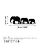 Wallity Elephant 070 Escultura de Pared con LED